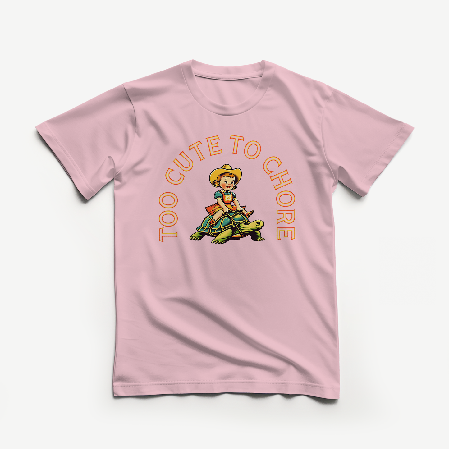 Too Cute To Chore Kids Tee